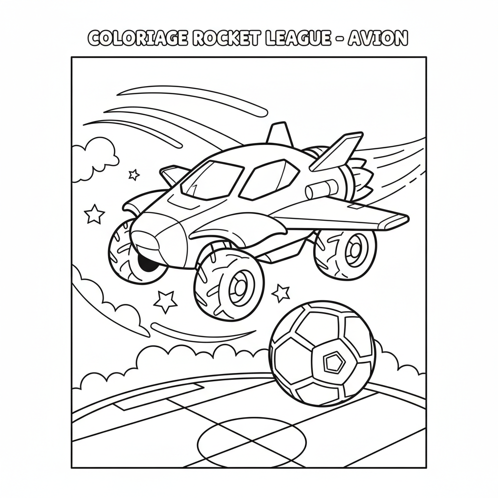 Coloriage coloriage rocket league 2