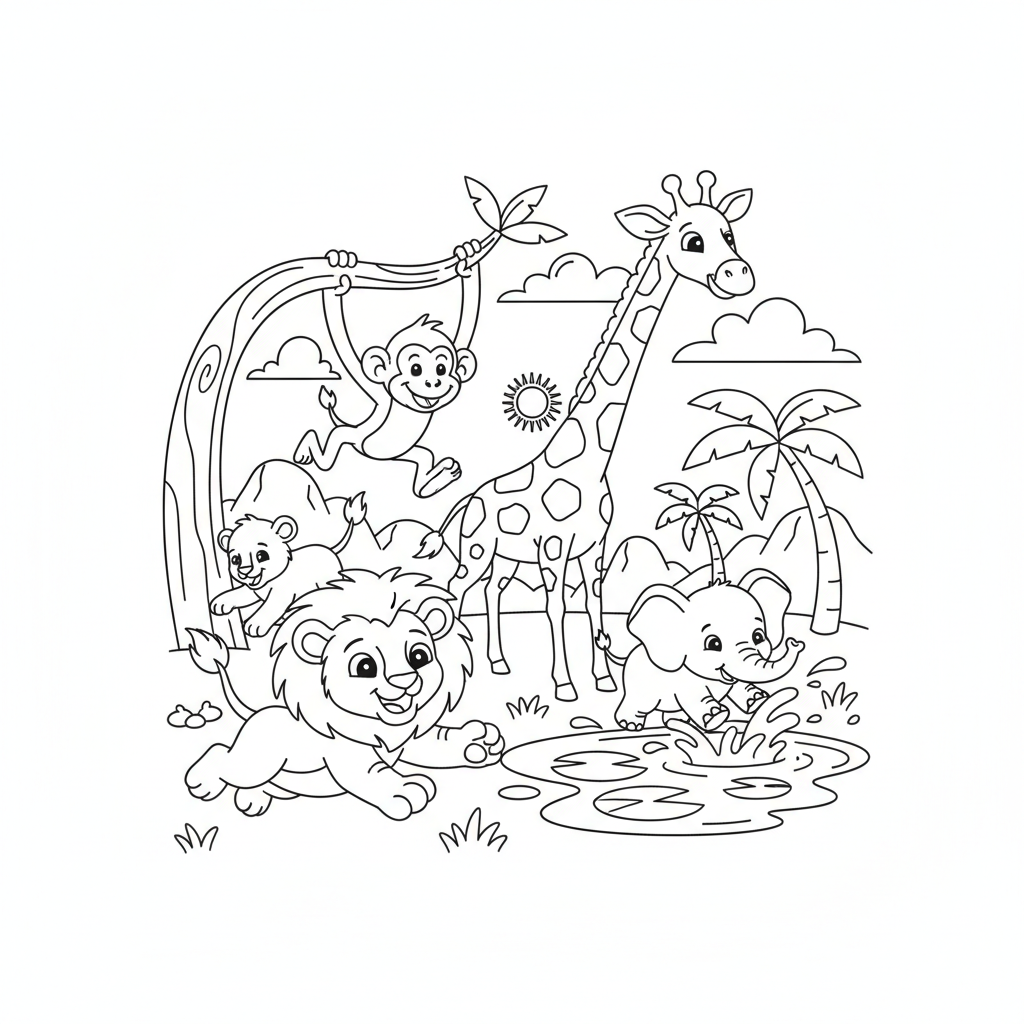 Coloriage coloriage roi lion 2 5
