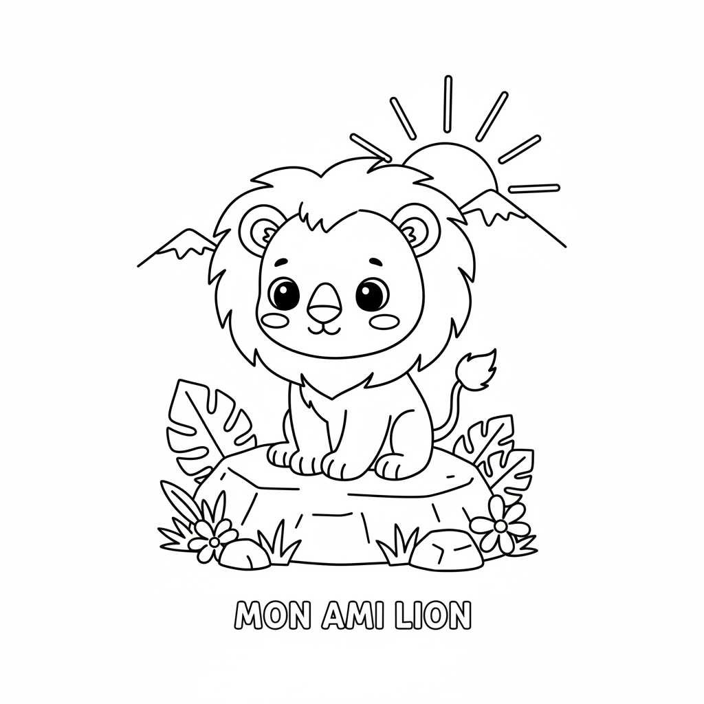 Coloriage coloriage roi lion pdf