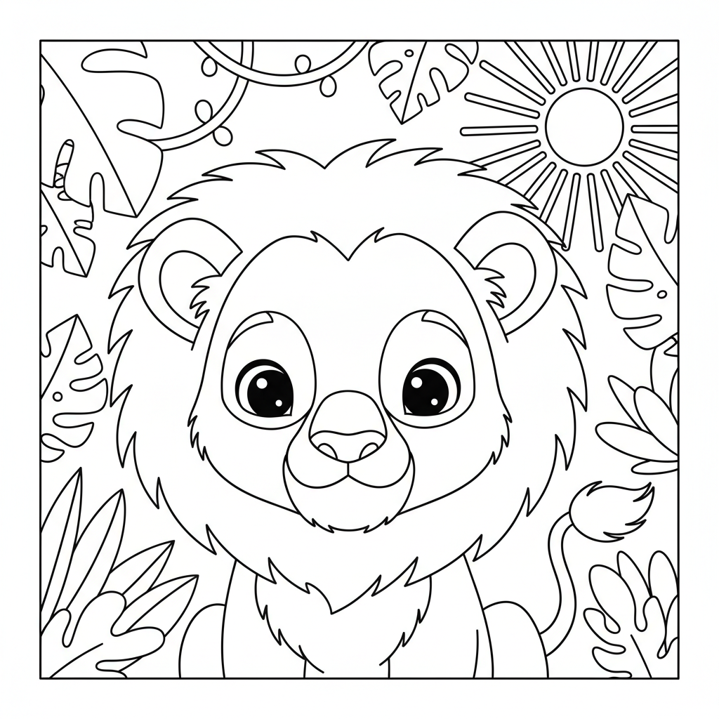 Coloriage coloriage roi lion pdf 4