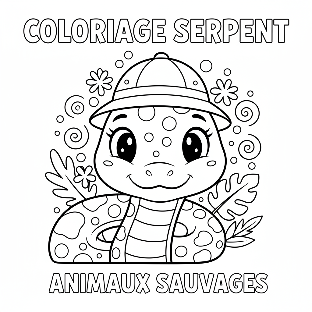 Coloriage coloriage serpent 4