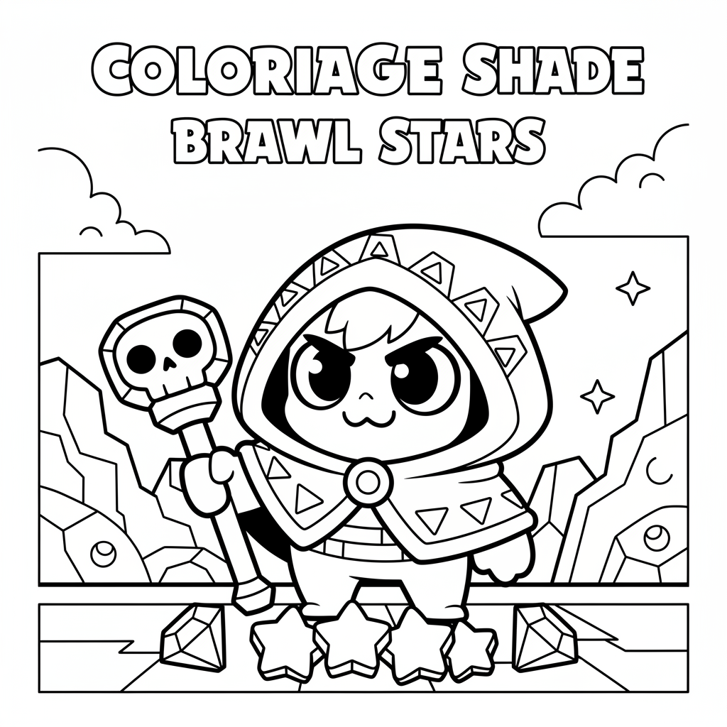 Coloriage Shade Brawl Stars Gratuit à Imprimer