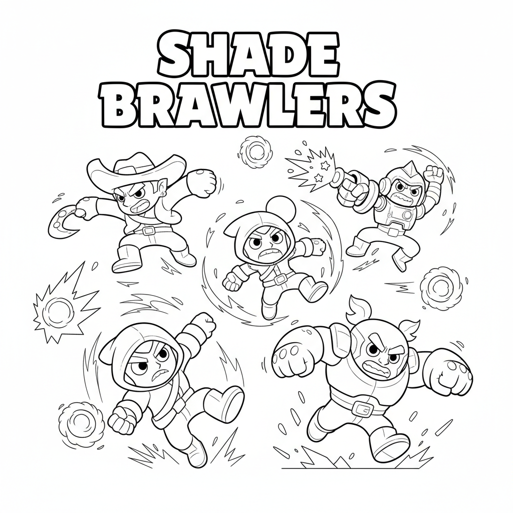 Coloriage coloriage shade brawl stars 5