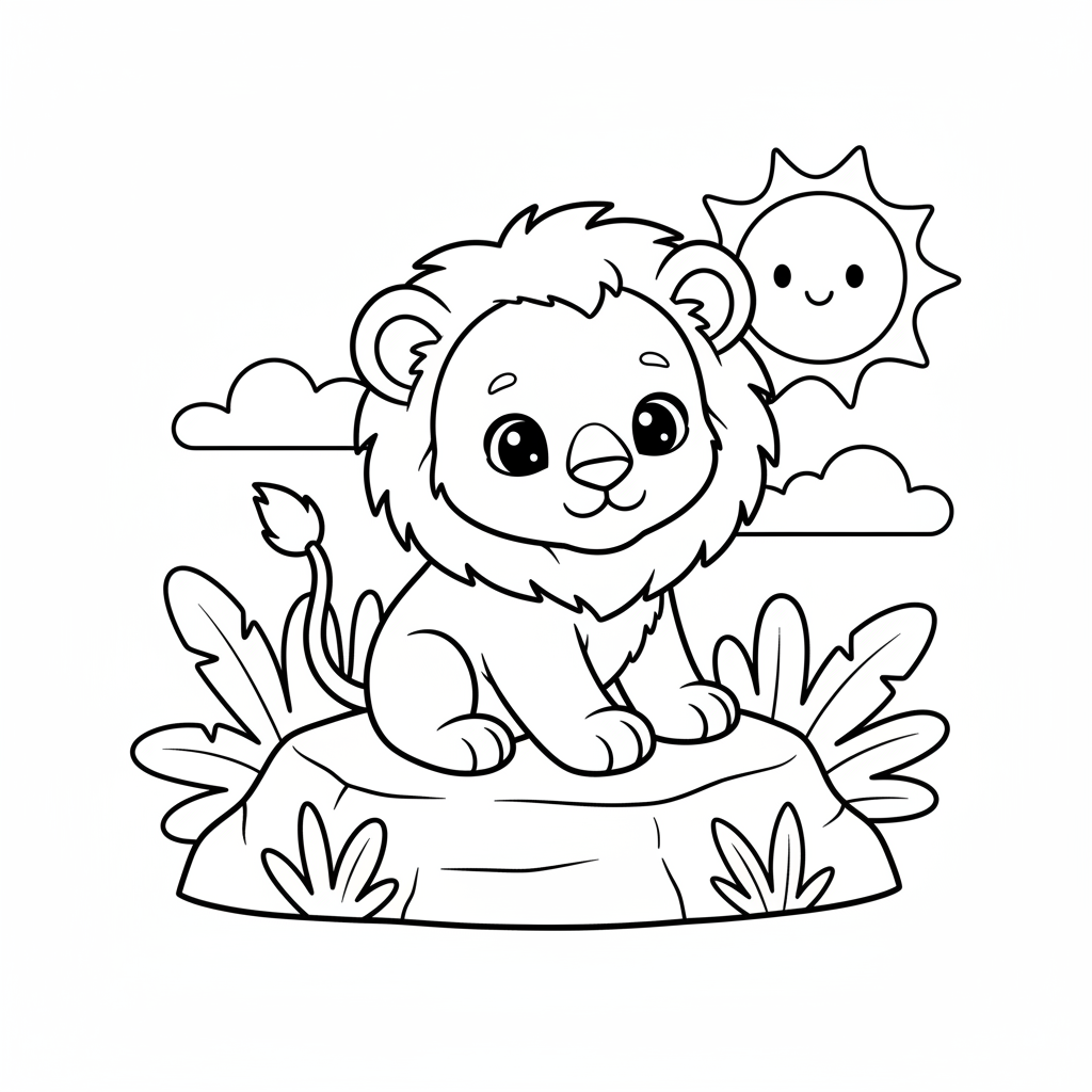 Coloriage coloriage simba à imprimer