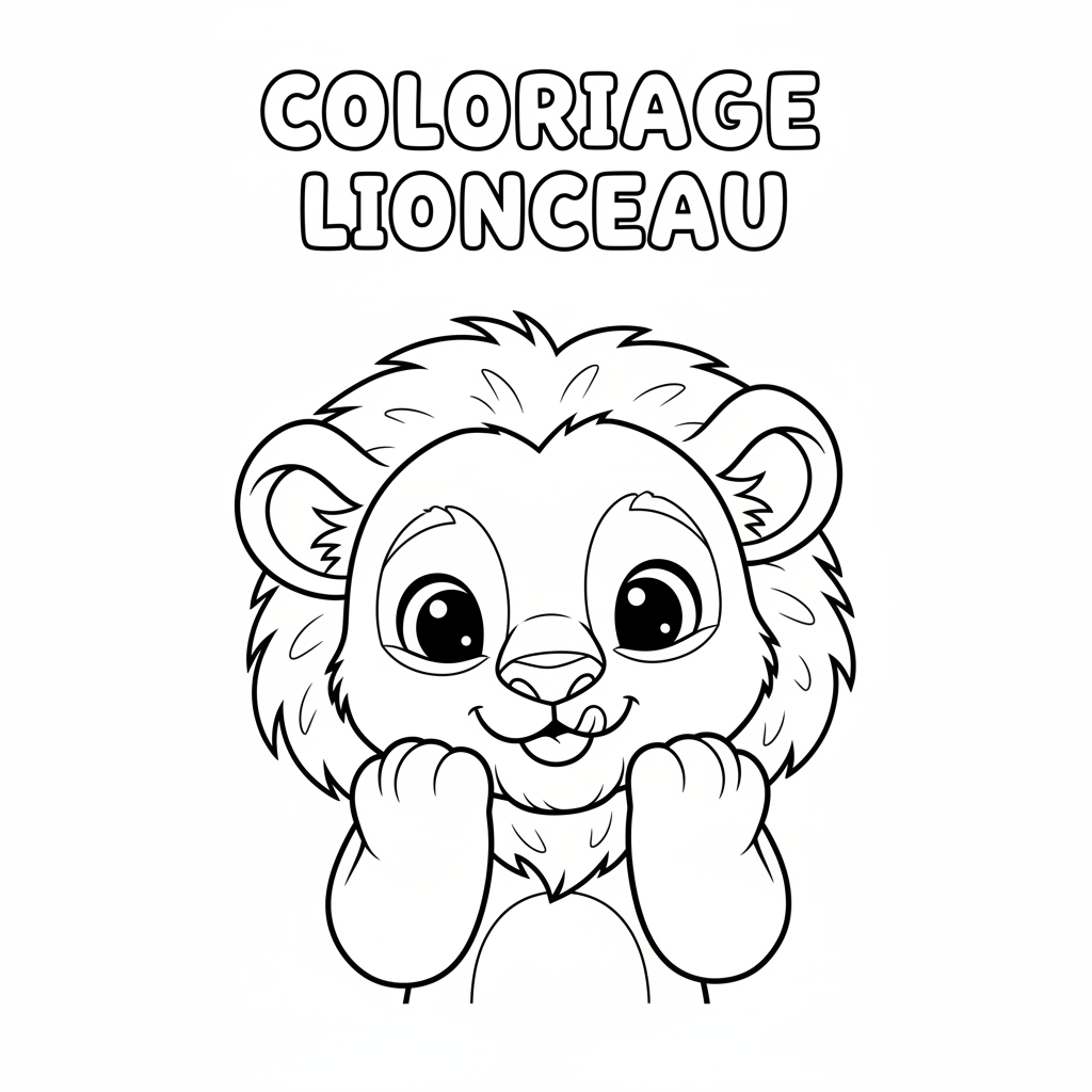 Coloriage coloriage simba à imprimer 4