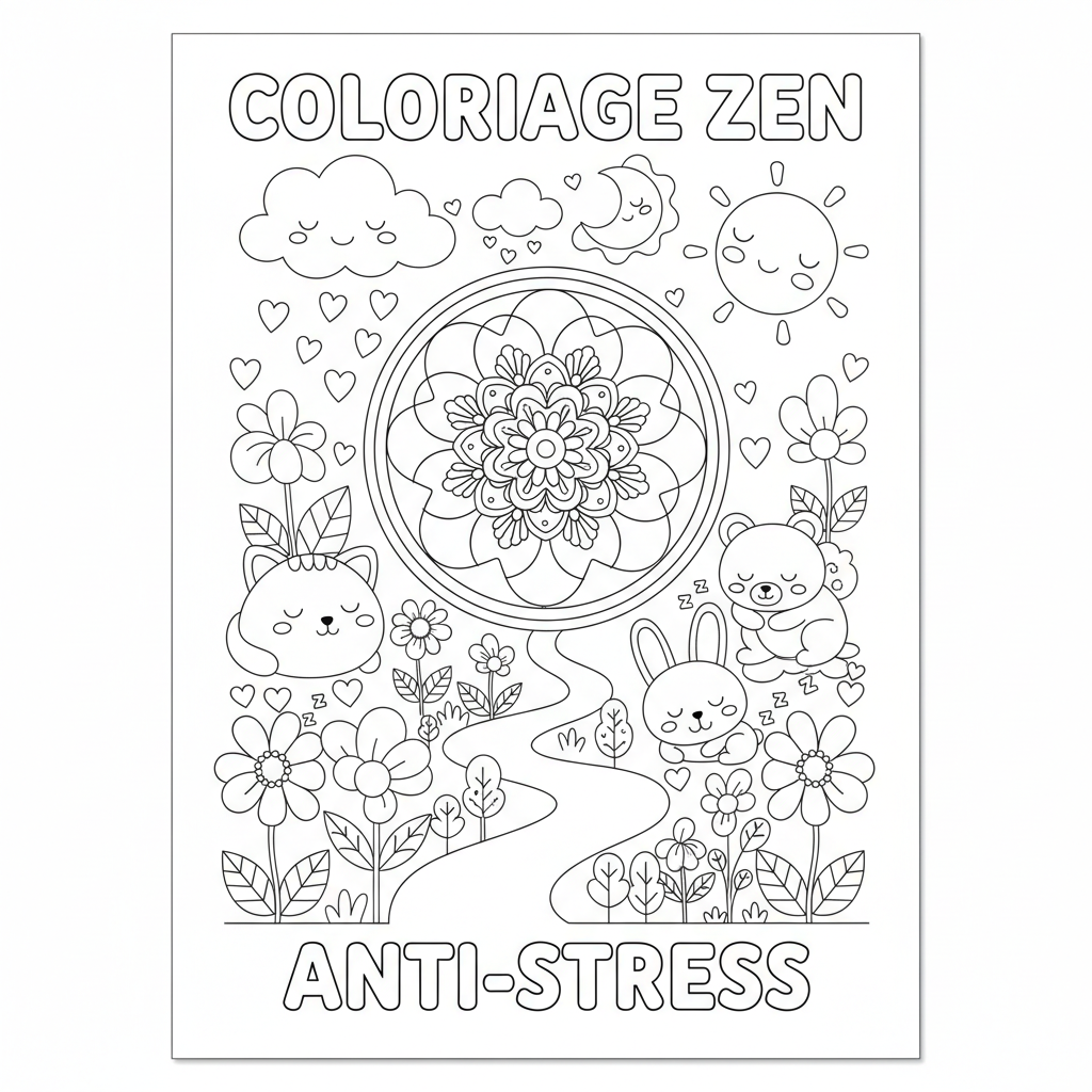 Coloriage coloriage simple adulte