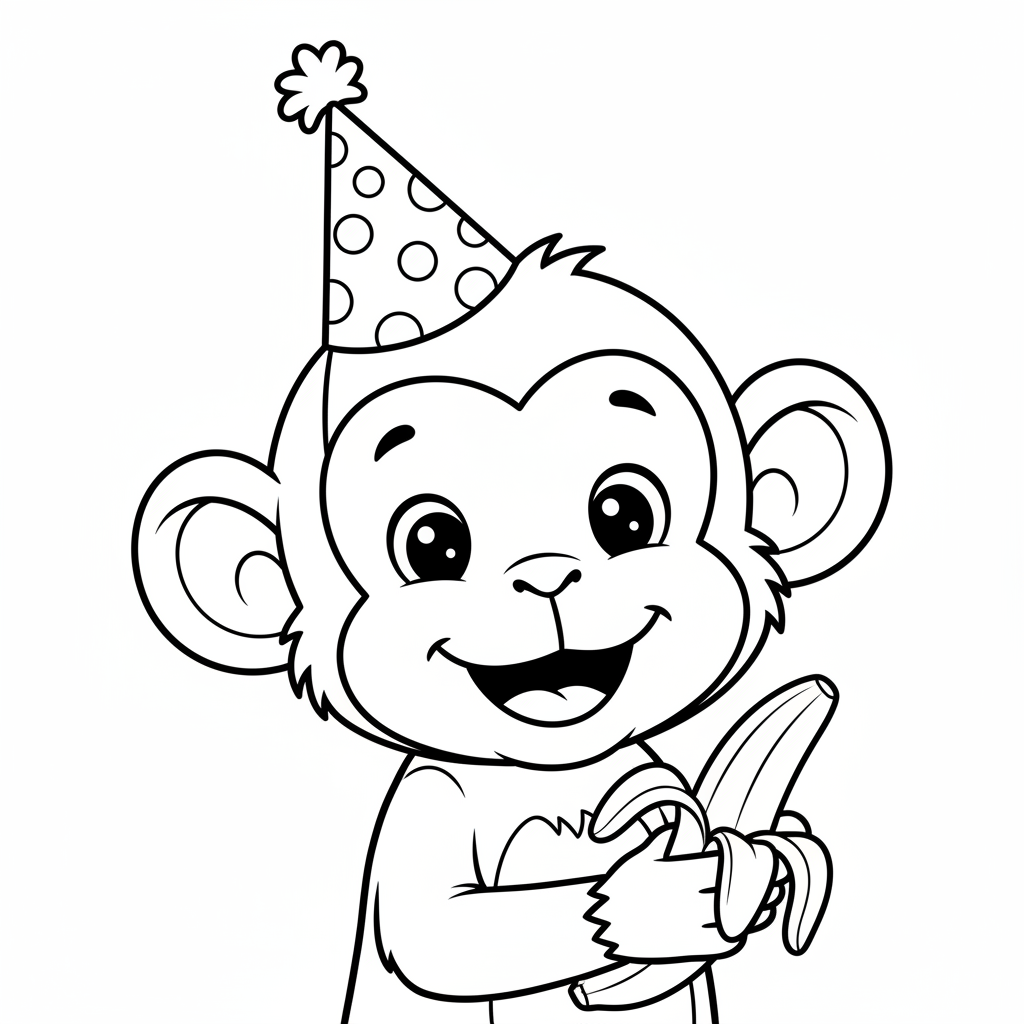 Coloriage coloriage singe 4