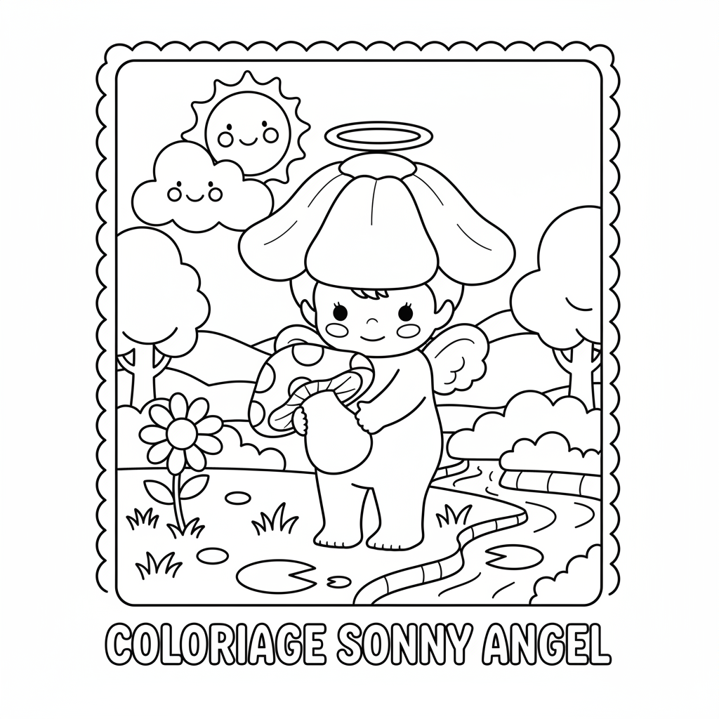Coloriage coloriage sonny angel 3