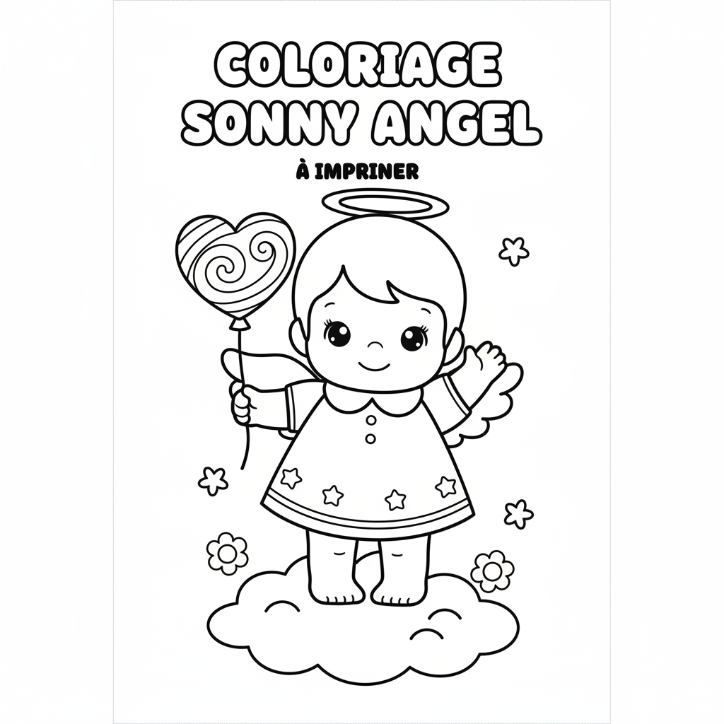 Coloriage Sonny Angel à Imprimer Gratuit pour Enfants