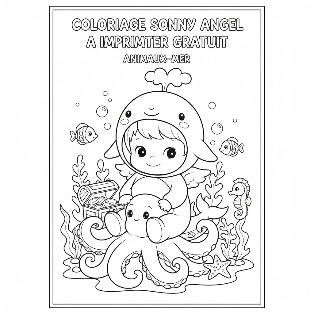Coloriage coloriage sonny angel a imprimer gratuit 2