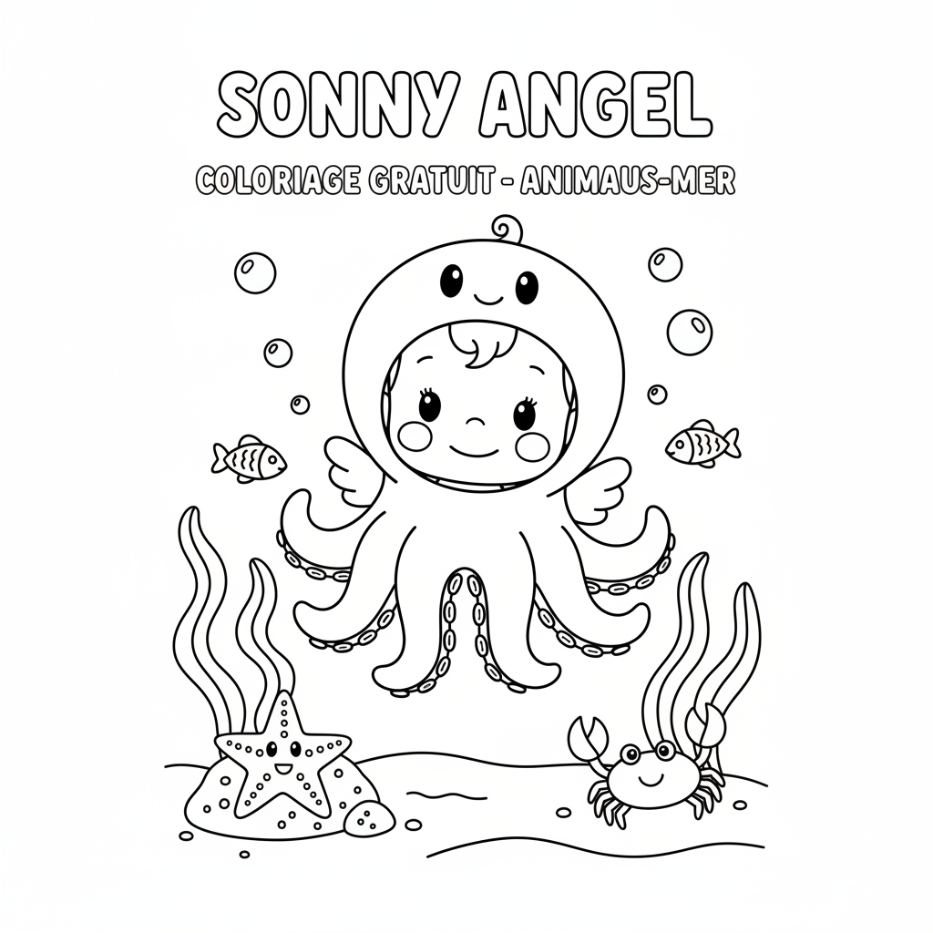 Coloriage coloriage sonny angel a imprimer gratuit 3