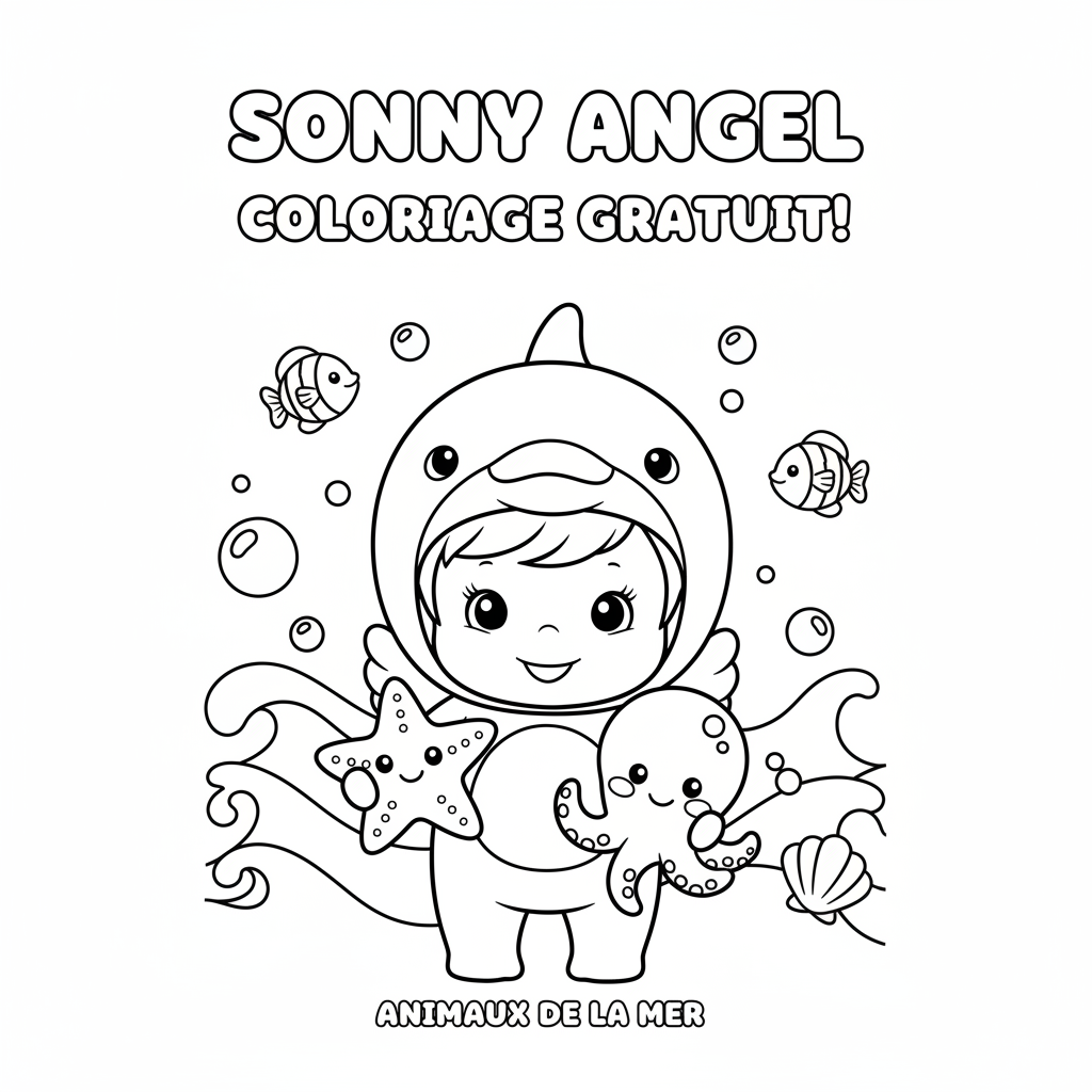 Coloriage coloriage sonny angel a imprimer gratuit 4