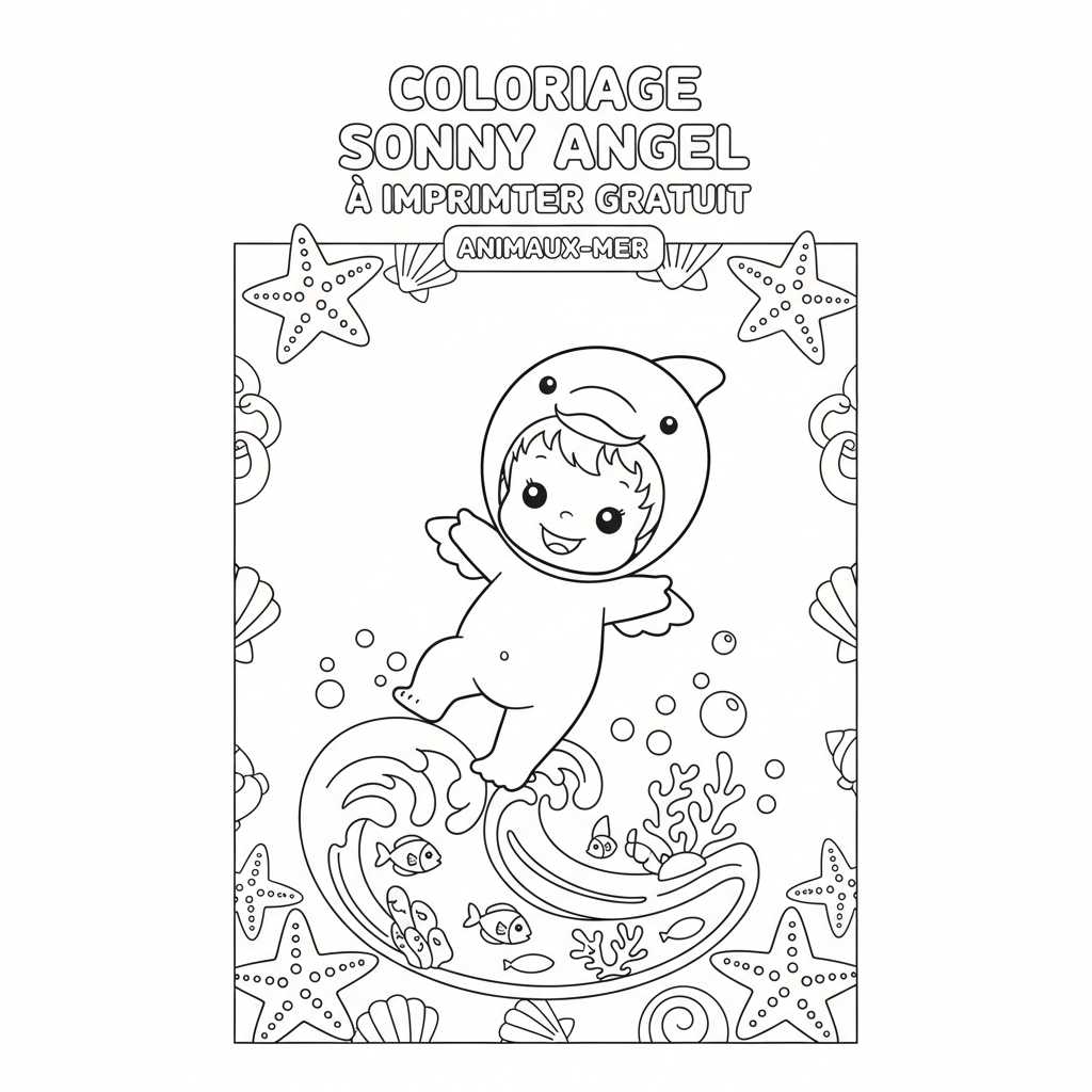 Coloriage coloriage sonny angel a imprimer gratuit 5