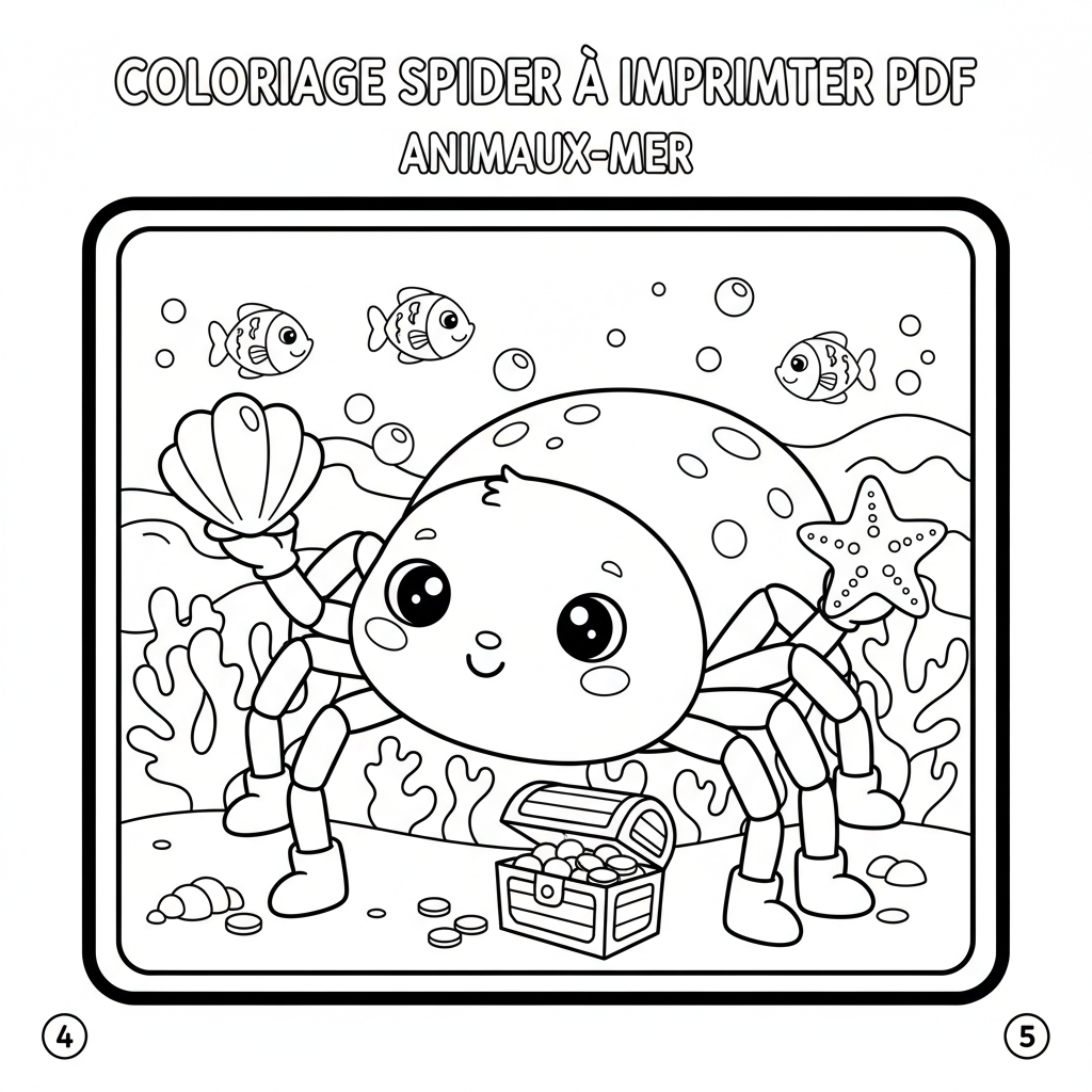 Coloriage coloriage spider à imprimer pdf 4