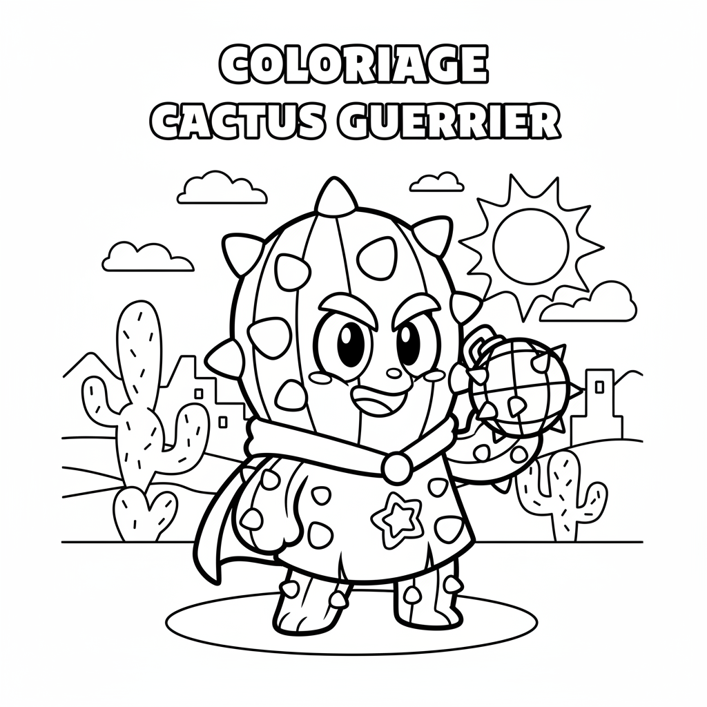 Coloriage coloriage spike brawl stars 2