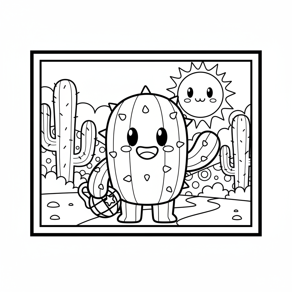 Coloriage coloriage spike brawl stars 3