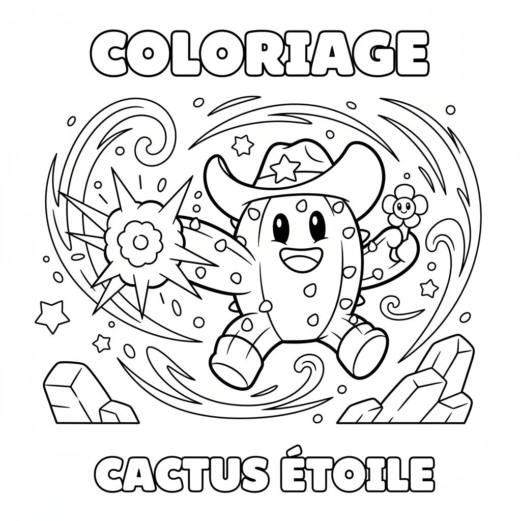 Coloriage coloriage spike brawl stars 5