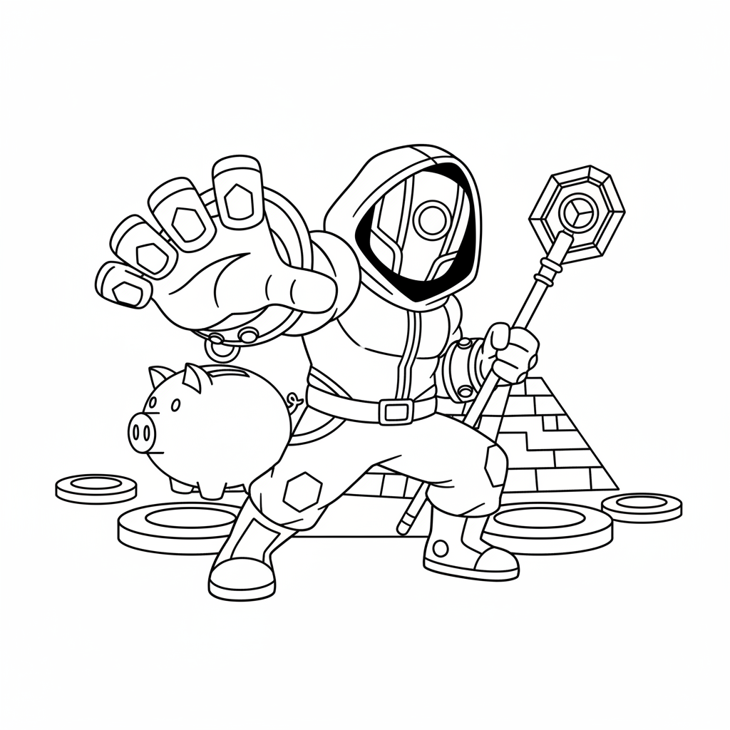 Coloriage coloriage squid game thanos 5