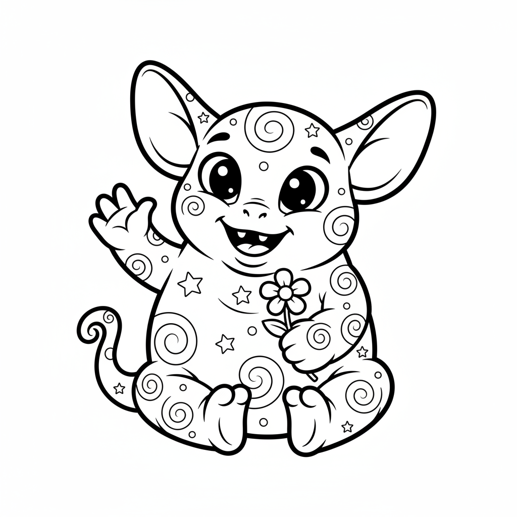Coloriage coloriage stich 4
