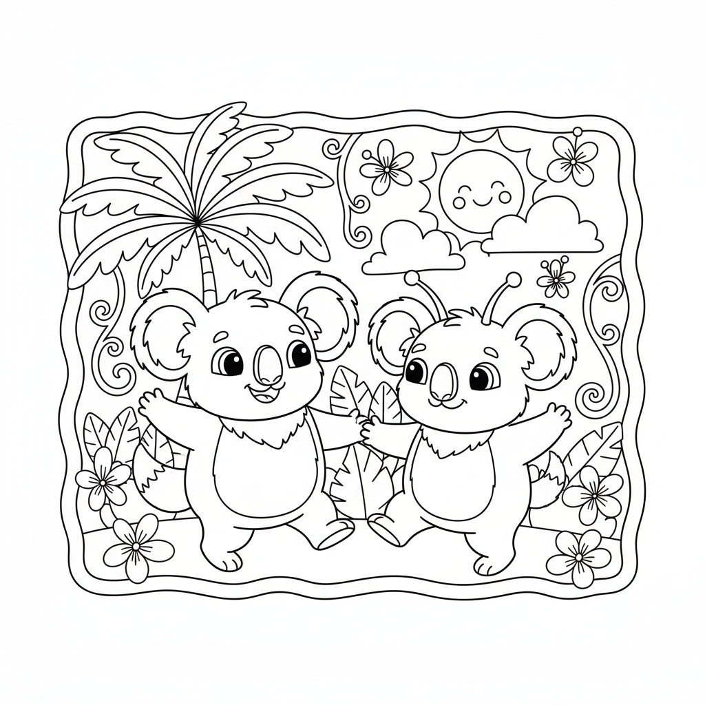 Coloriage coloriage stich et angel 3