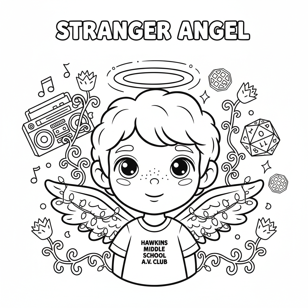 Coloriage coloriage stranger things 4