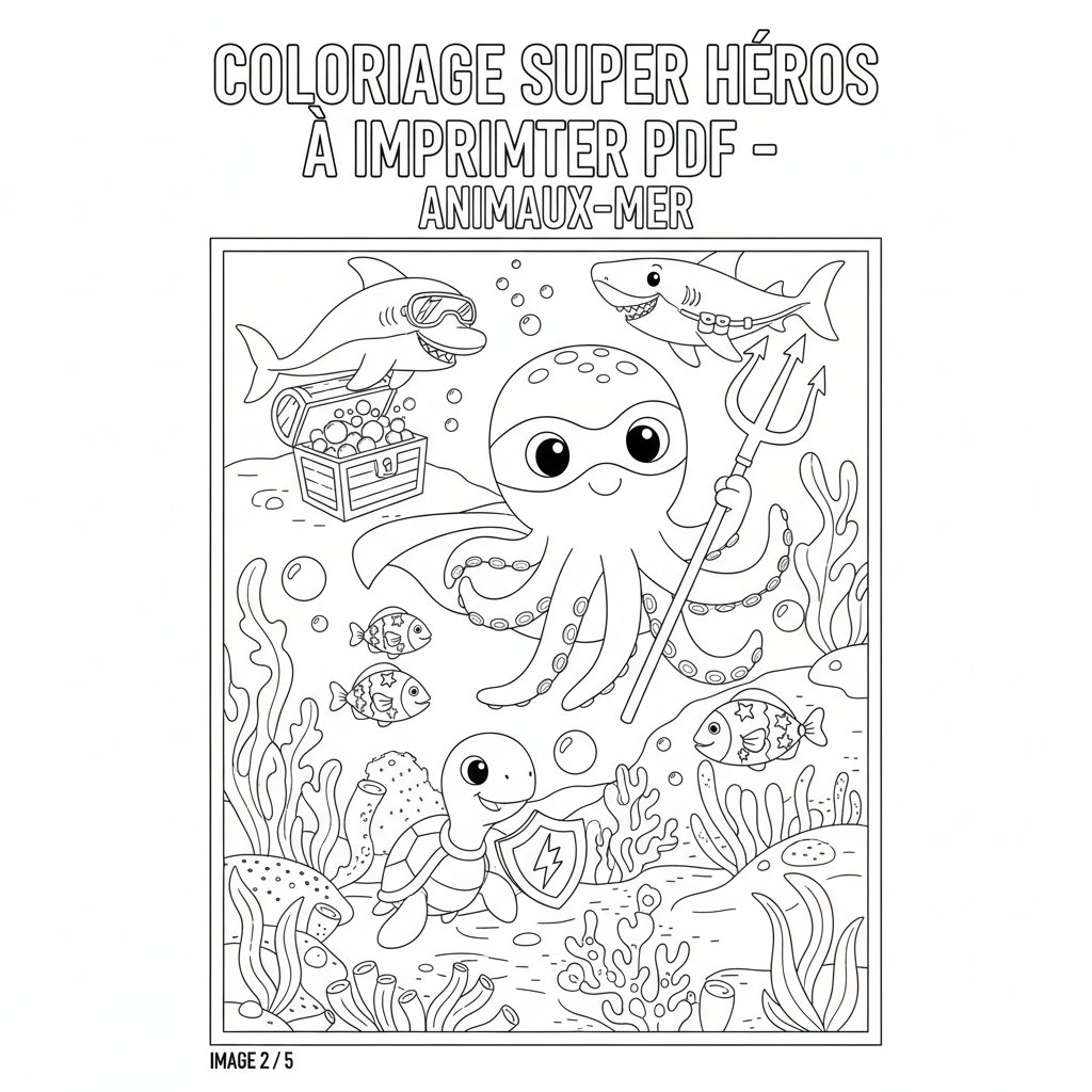Coloriage coloriage super héros à imprimer pdf 2