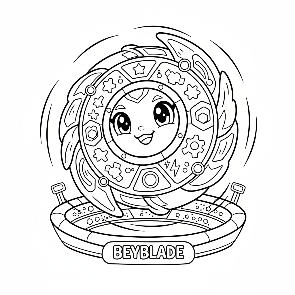 Coloriage coloriage toupie beyblade 4