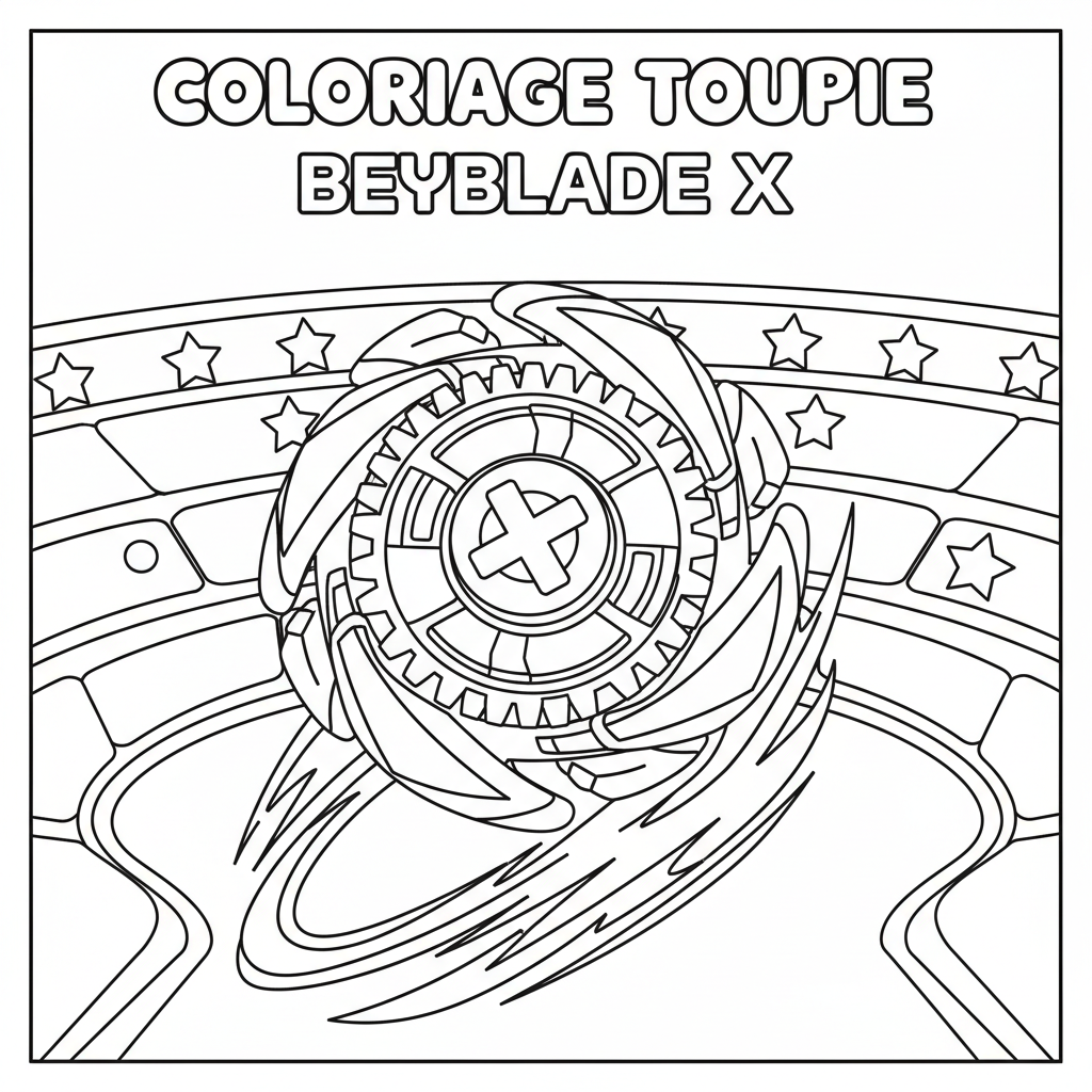 Coloriage coloriage toupie beyblade x 2