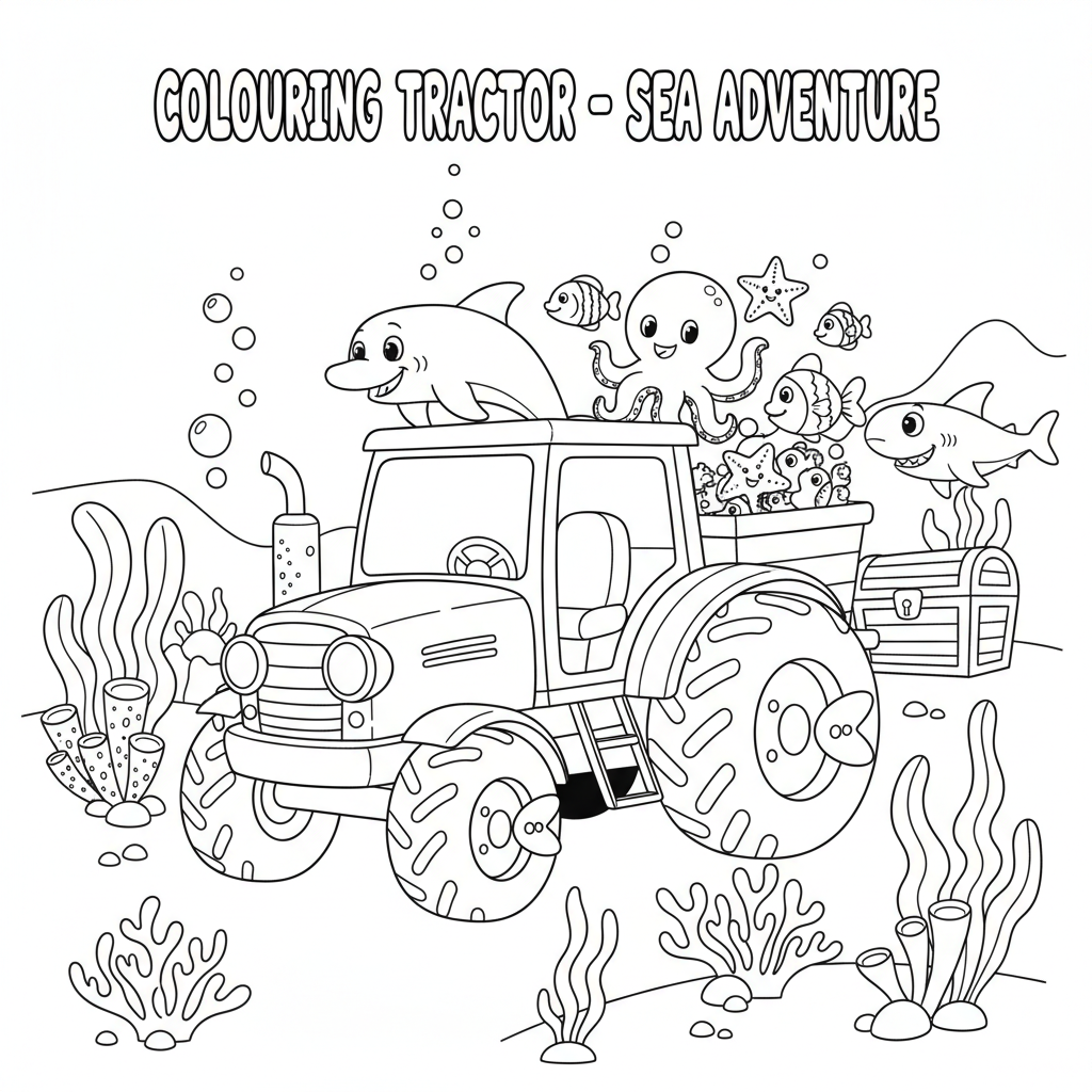 Coloriage coloriage tracteur à imprimer gratuit 5