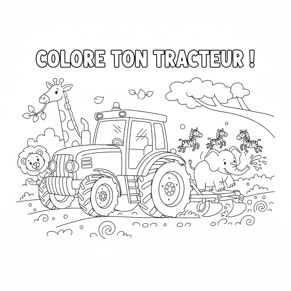 Coloriage coloriage tracteur john deere à imprimer 5