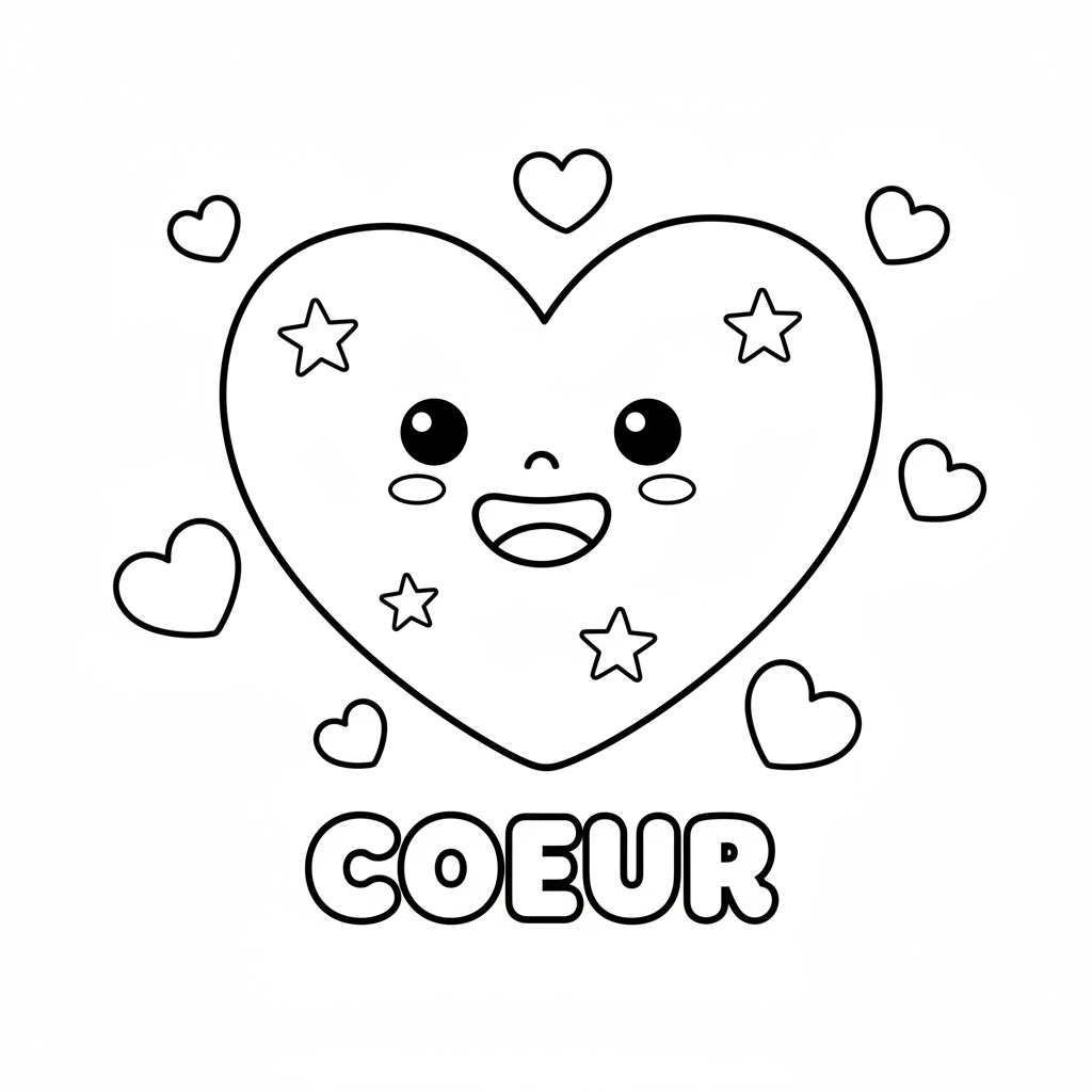 Coloriage coloriage un coeur