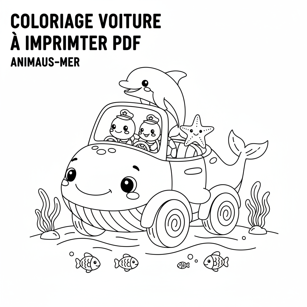 Coloriage coloriage voiture à imprimer pdf