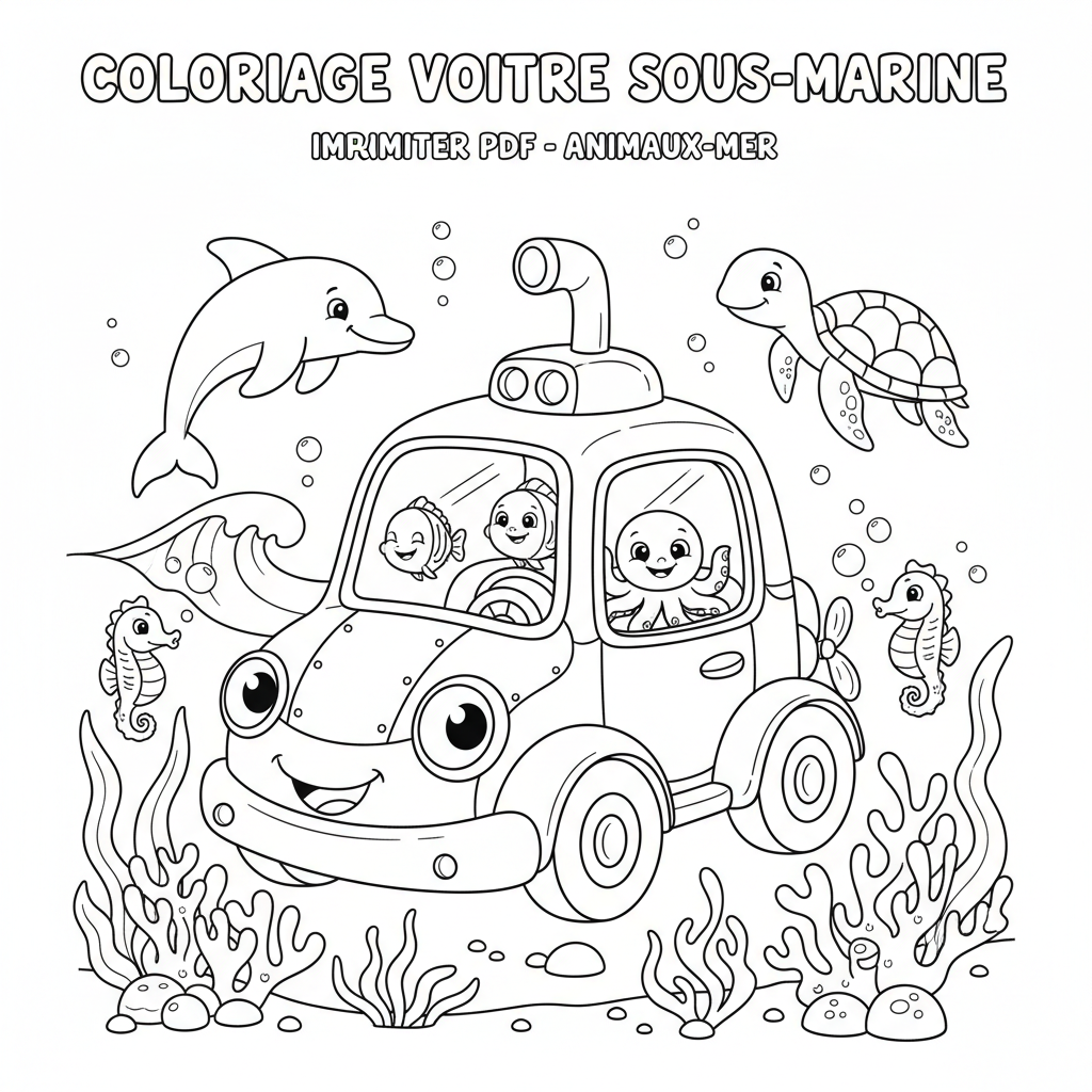 Coloriage coloriage voiture à imprimer pdf 2