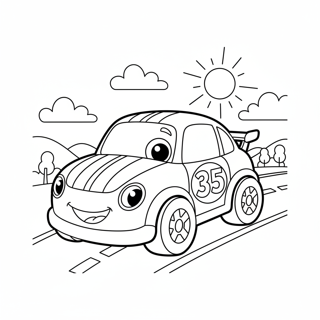 Coloriage coloriage voiture cars