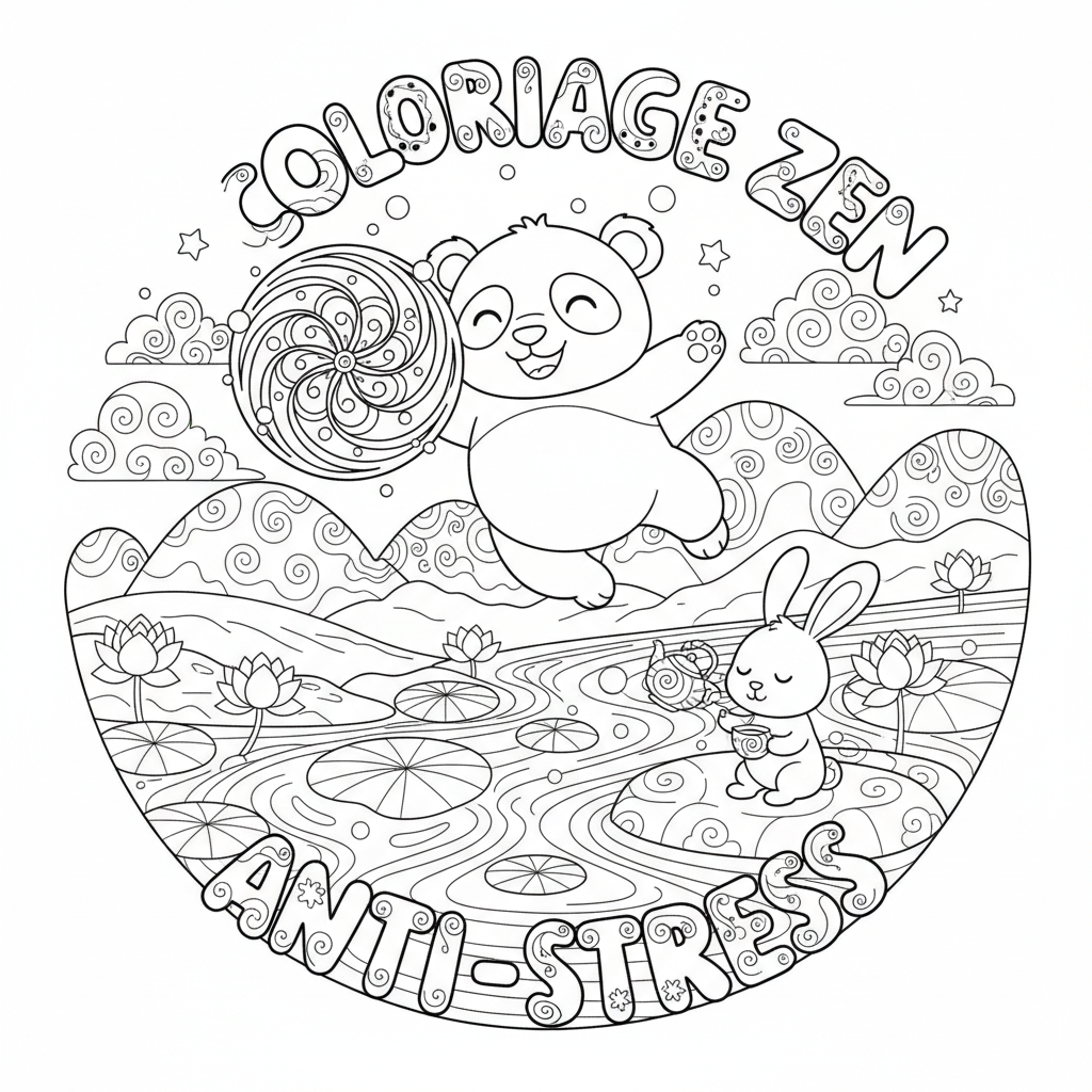 Coloriage coloriage zen 5