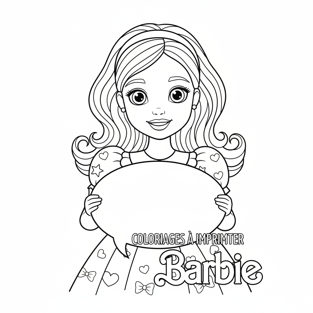 Coloriage coloriages à imprimer barbie 4