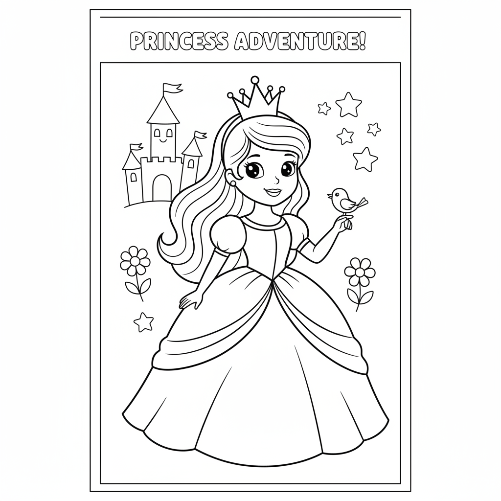Coloriage Coloriages À Imprimer Disney Princesses Gratuit