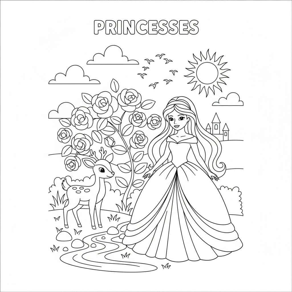 Coloriage coloriages à imprimer disney princesses 3