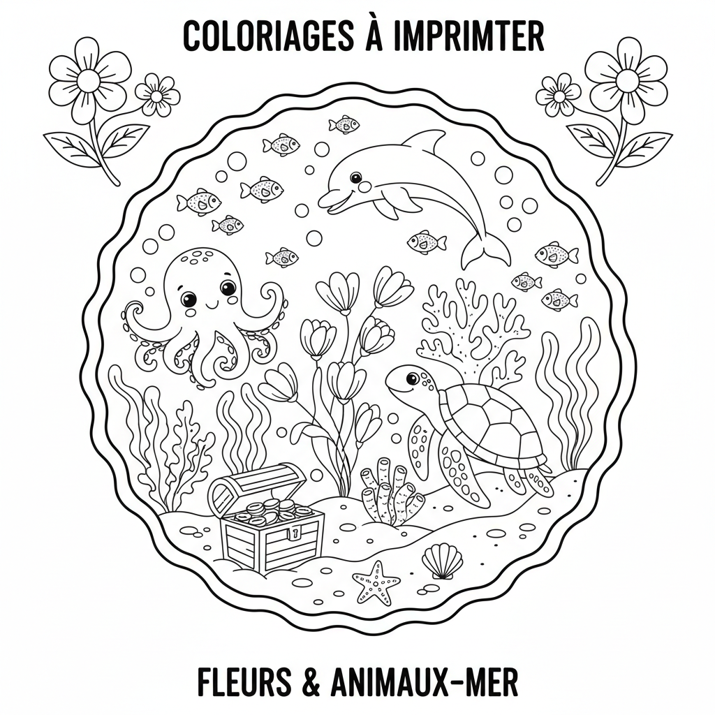 Coloriage coloriages à imprimer fleurs 3