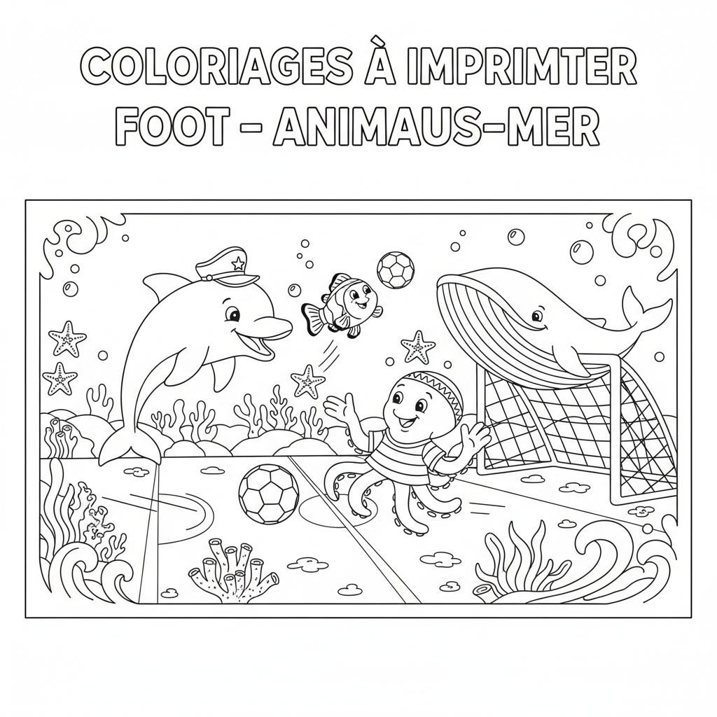 Coloriage coloriages à imprimer foot 2