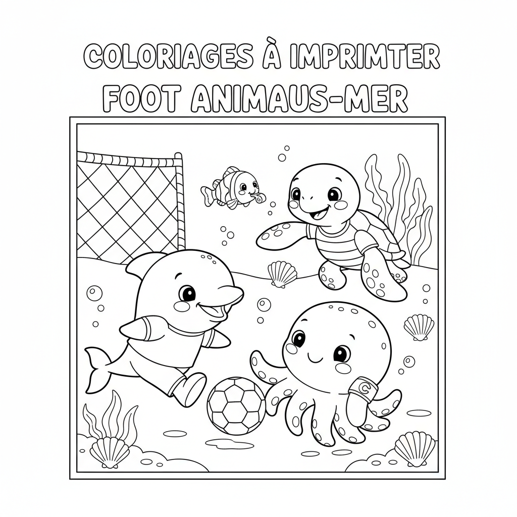 Coloriage coloriages à imprimer foot 4