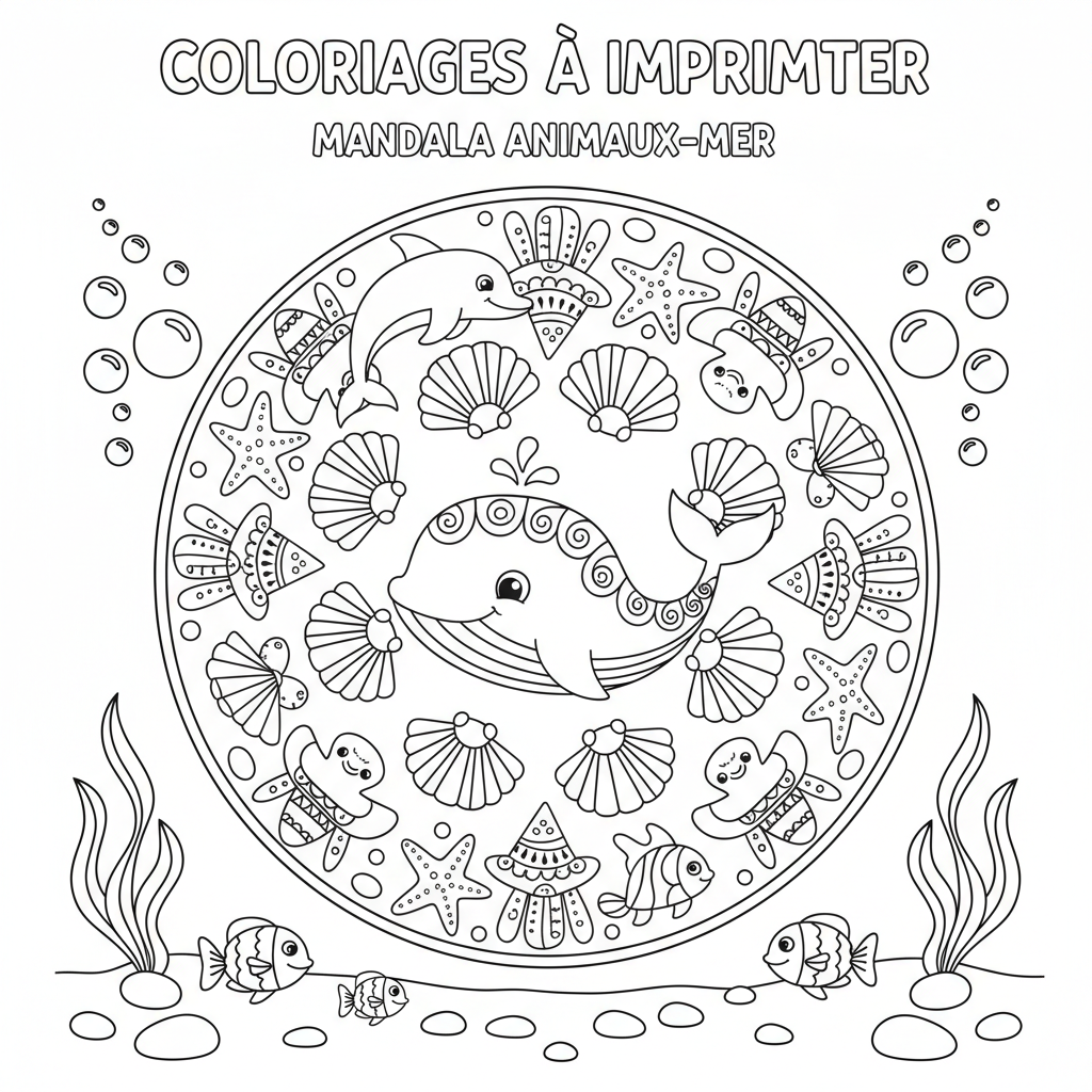 Coloriage coloriages à imprimer mandala 3