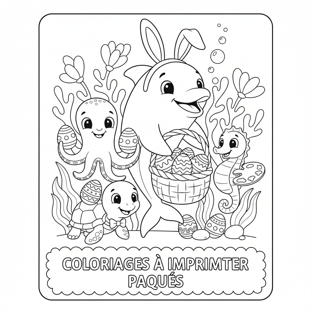 Coloriage coloriages à imprimer paques 4