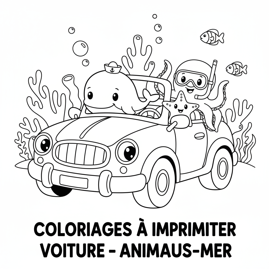 Coloriage coloriages à imprimer voiture 4