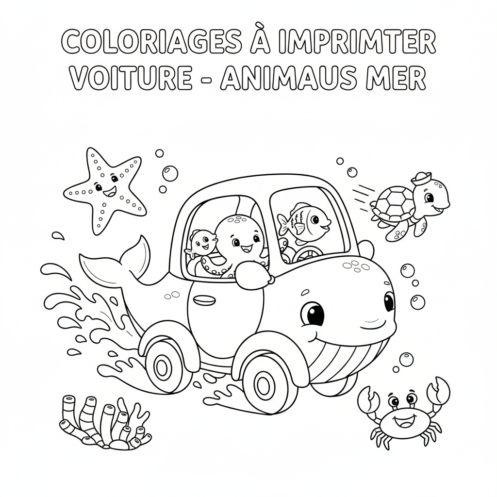 Coloriage coloriages à imprimer voiture 5