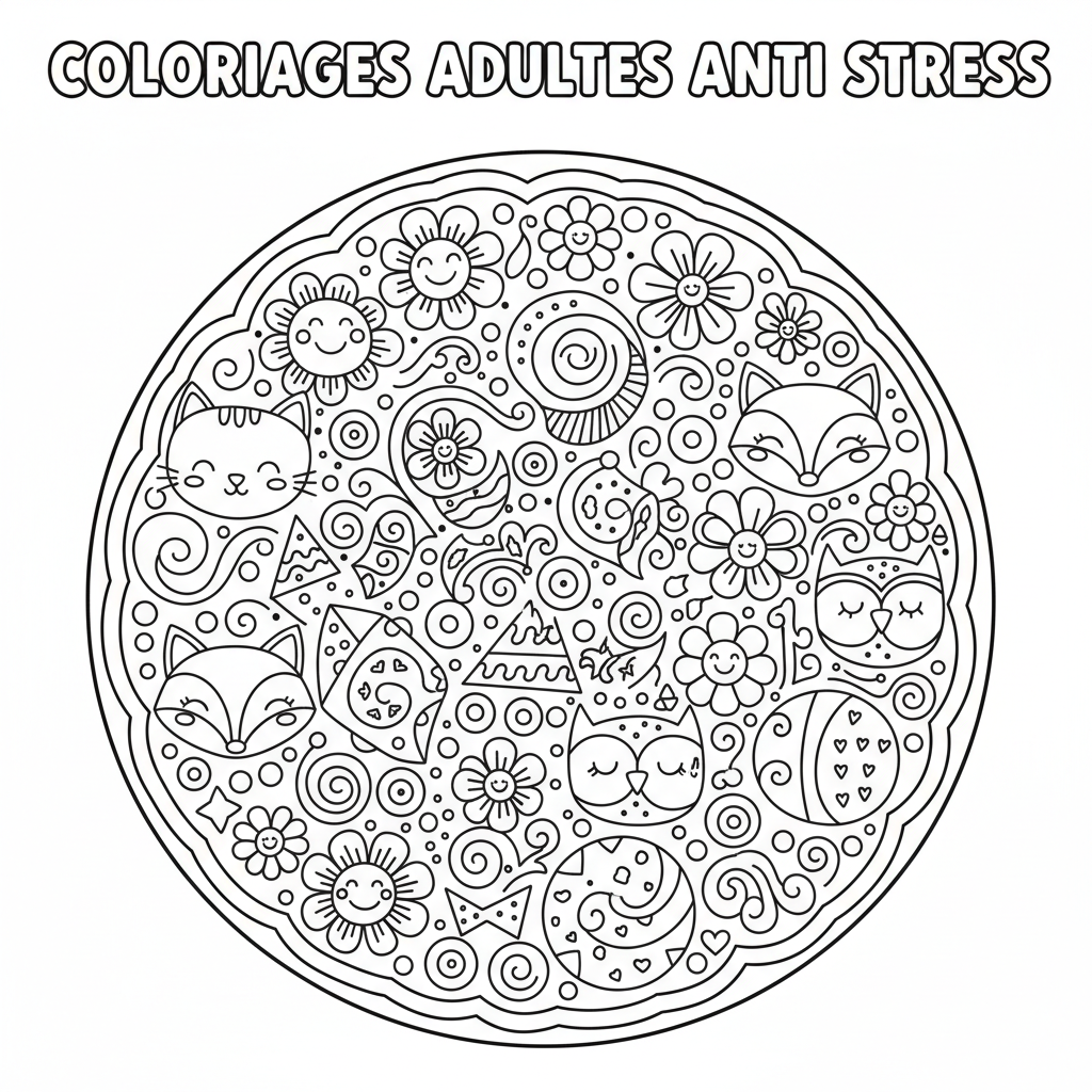 Coloriage coloriages adultes anti stress 2