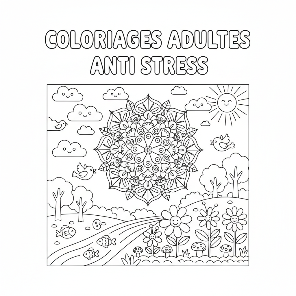 Coloriage coloriages adultes anti stress 3