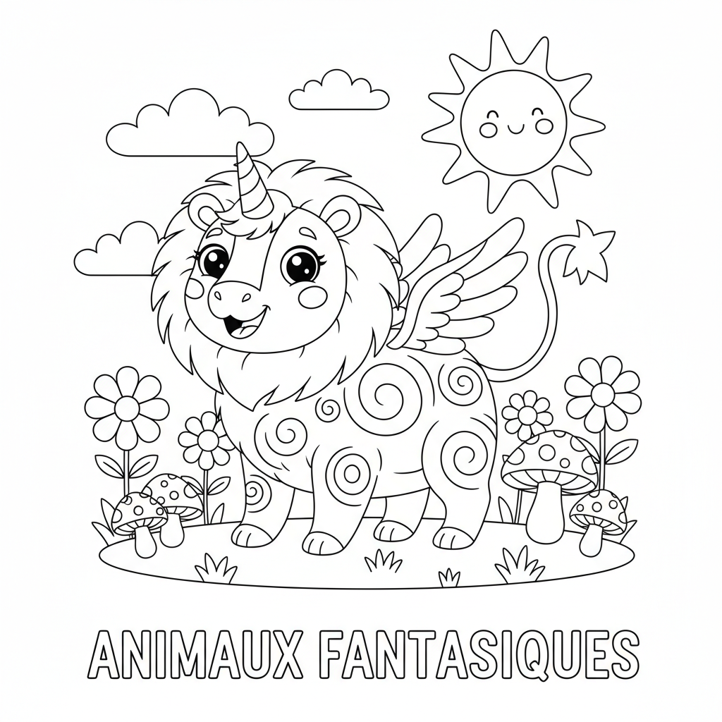 Coloriages Animaux Fantastiques à Imprimer Gratuitement