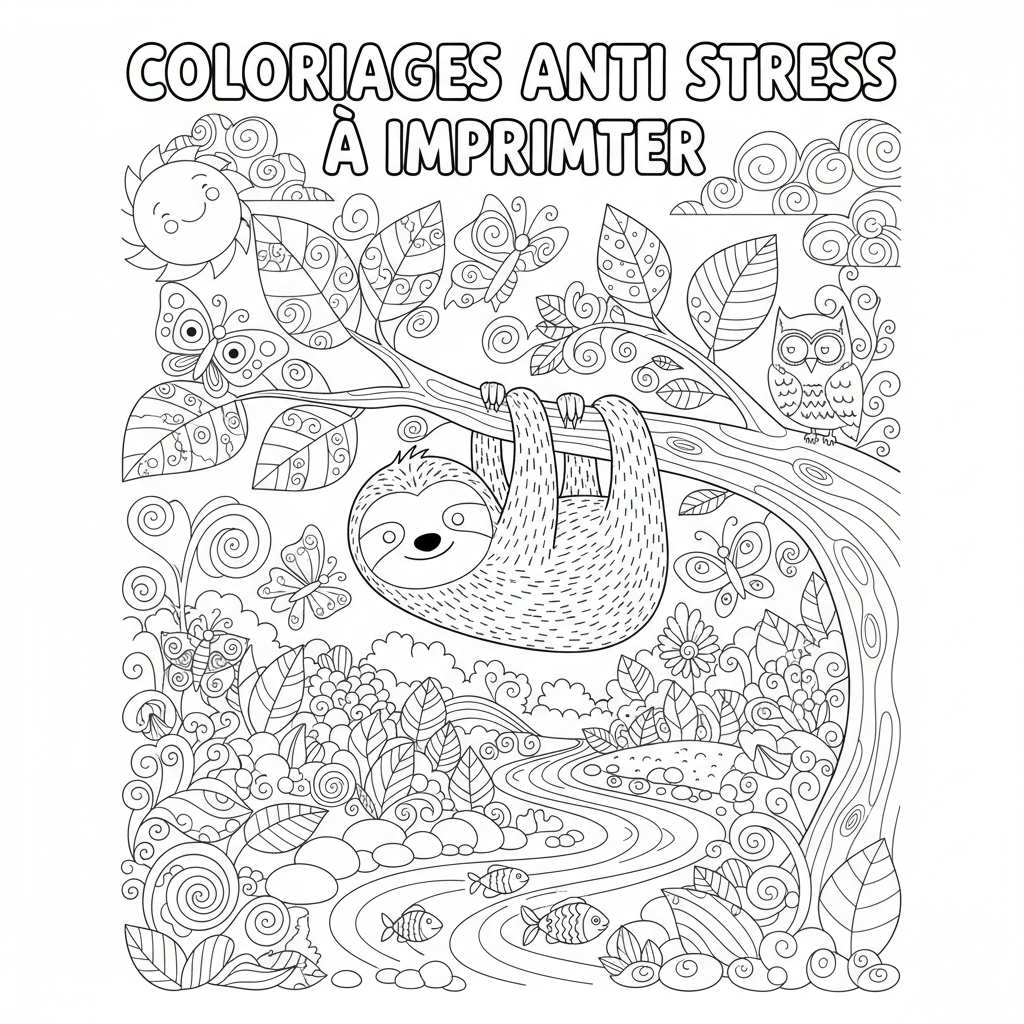 Coloriage coloriages anti stress à imprimer 3