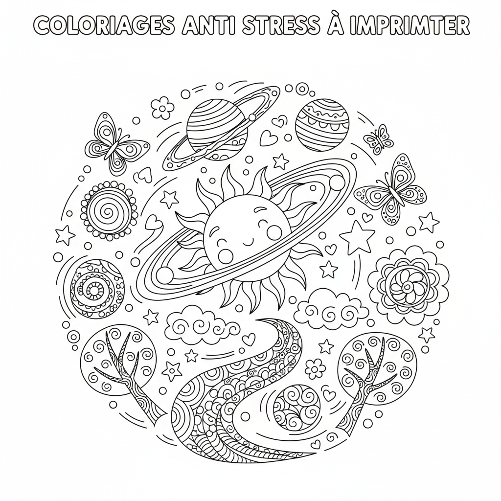 Coloriage coloriages anti stress à imprimer 5